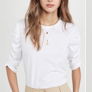 Veronica Beard White Long Sleeve Top